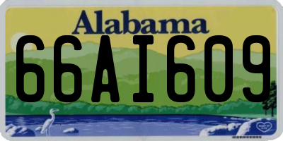 AL license plate 66AI609