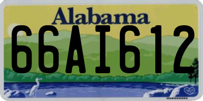 AL license plate 66AI612