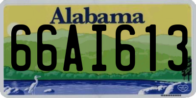 AL license plate 66AI613