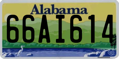 AL license plate 66AI614