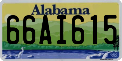 AL license plate 66AI615