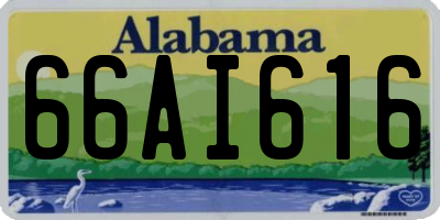 AL license plate 66AI616