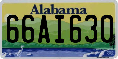 AL license plate 66AI630