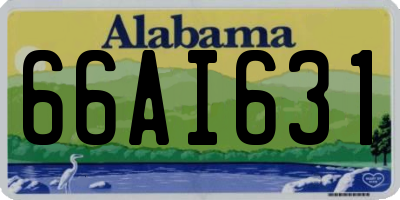 AL license plate 66AI631