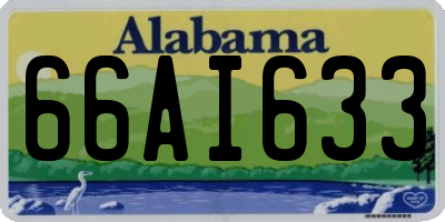 AL license plate 66AI633