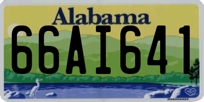 AL license plate 66AI641