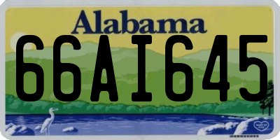 AL license plate 66AI645