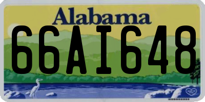 AL license plate 66AI648