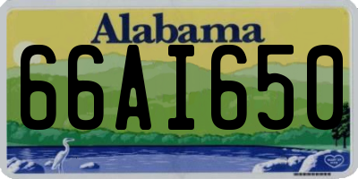 AL license plate 66AI650