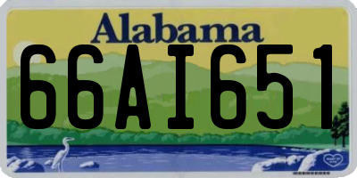 AL license plate 66AI651