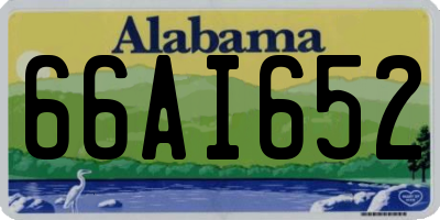 AL license plate 66AI652