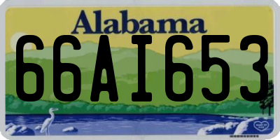 AL license plate 66AI653