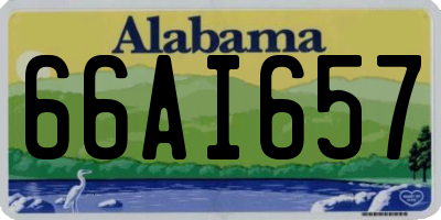 AL license plate 66AI657