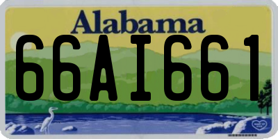 AL license plate 66AI661