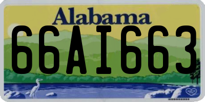 AL license plate 66AI663