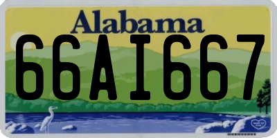 AL license plate 66AI667