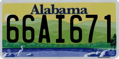 AL license plate 66AI671