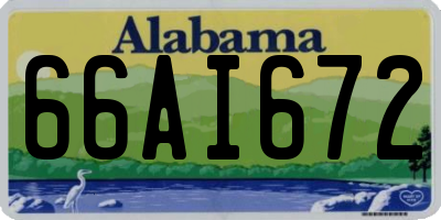 AL license plate 66AI672