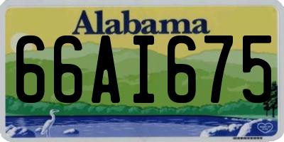 AL license plate 66AI675