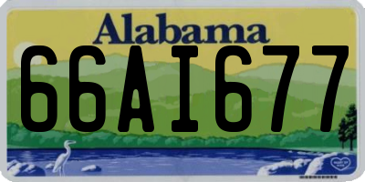 AL license plate 66AI677