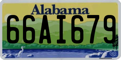 AL license plate 66AI679