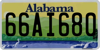 AL license plate 66AI680