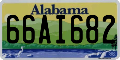 AL license plate 66AI682
