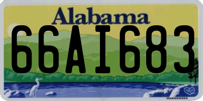 AL license plate 66AI683
