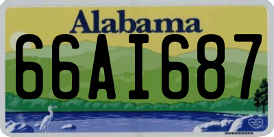 AL license plate 66AI687