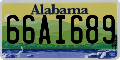 AL license plate 66AI689