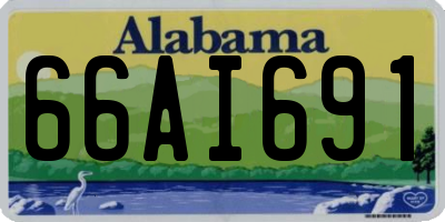 AL license plate 66AI691
