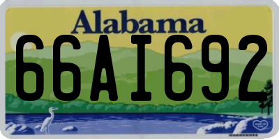 AL license plate 66AI692