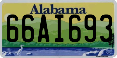 AL license plate 66AI693