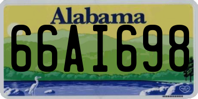 AL license plate 66AI698