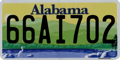 AL license plate 66AI702