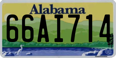 AL license plate 66AI714