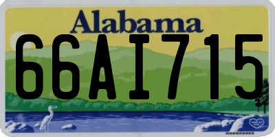AL license plate 66AI715