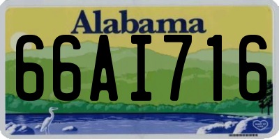 AL license plate 66AI716