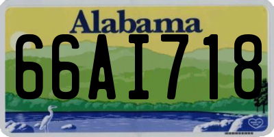AL license plate 66AI718