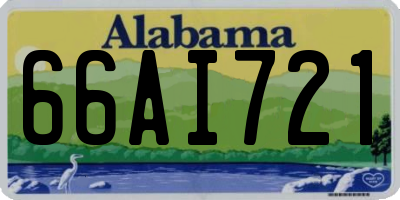 AL license plate 66AI721