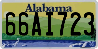 AL license plate 66AI723
