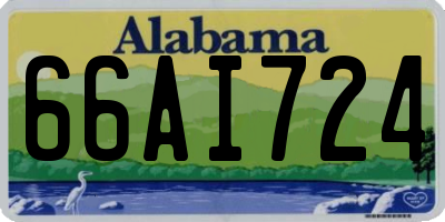 AL license plate 66AI724