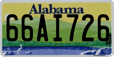AL license plate 66AI726