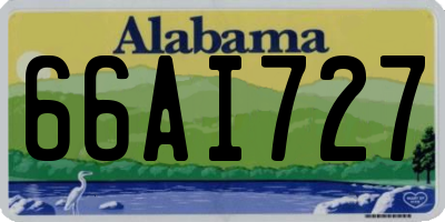 AL license plate 66AI727
