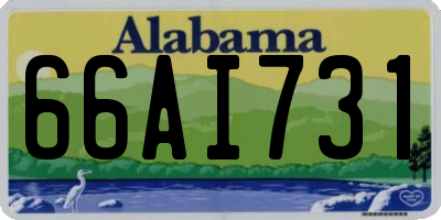AL license plate 66AI731
