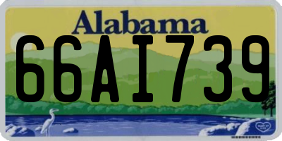 AL license plate 66AI739