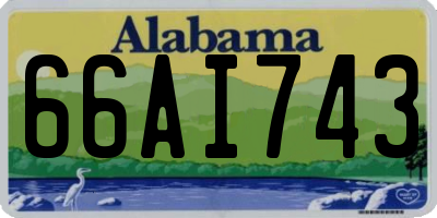 AL license plate 66AI743