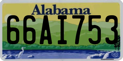 AL license plate 66AI753