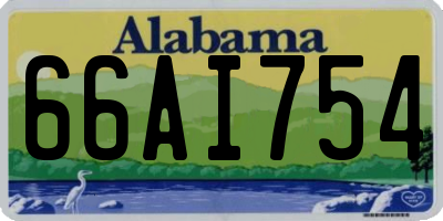 AL license plate 66AI754
