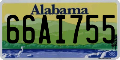 AL license plate 66AI755